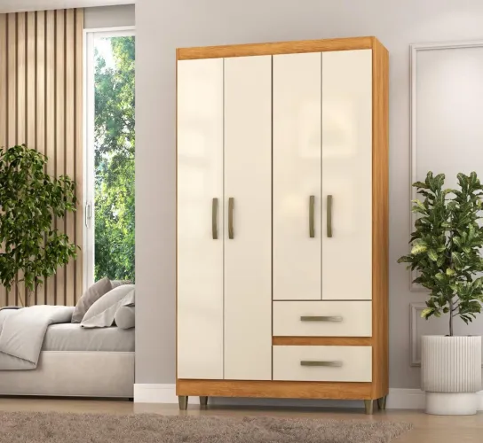 Guarda roupa solteiro Lisboa 4 portas novo a pronta entrega