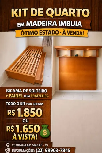 KIT QUARTO DE MADEIRA