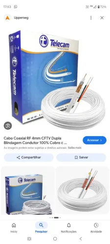 Cabo coaxial 