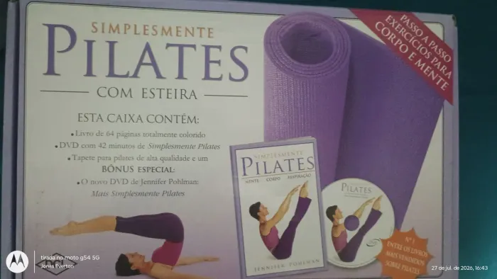 Pilates com esteira, livro, DVD