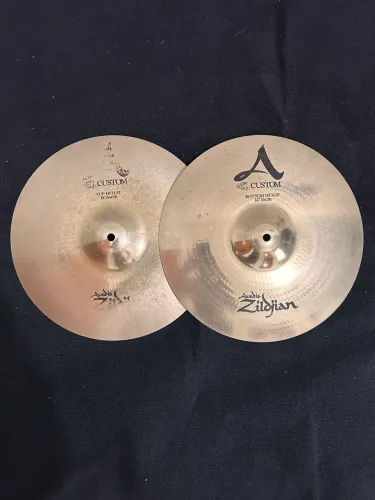 Prato Zildjian A Custom Hi Hat/Chimbal 14 Seminovo