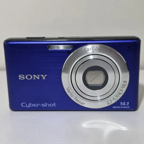 Câmera Digital Sony DSC-W530 14.1MP 4x Azul com Acessórios e Brinde