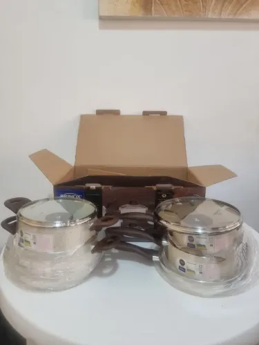 Conjunto de Panelas 5 Peças, Ceramic Life com fundo de Indução
