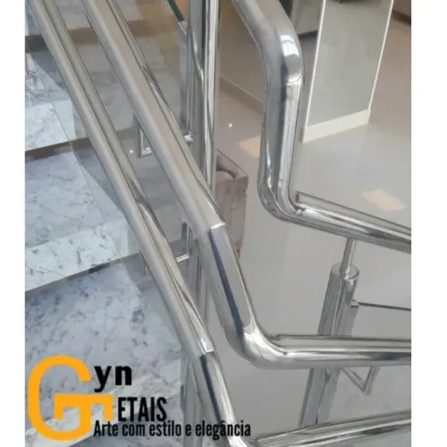 Corrimão e guarda corpo em aço inox