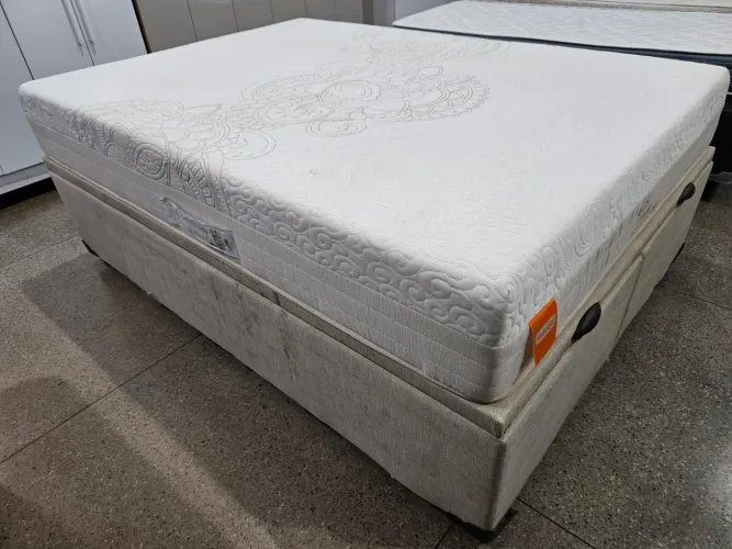 Cama box casal Baú molas ensacandas inducol 