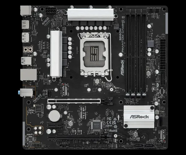 B660M Phantom Gaming 4 DDR4 Wifi sem dual Channel