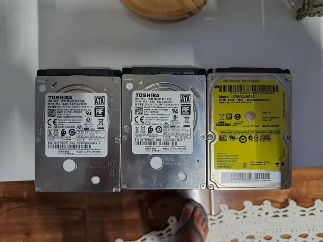 HD 500 GIGA NOTEBOOK 100%SAUDÁVEL valor 80 REAIS CADA UNIDADE