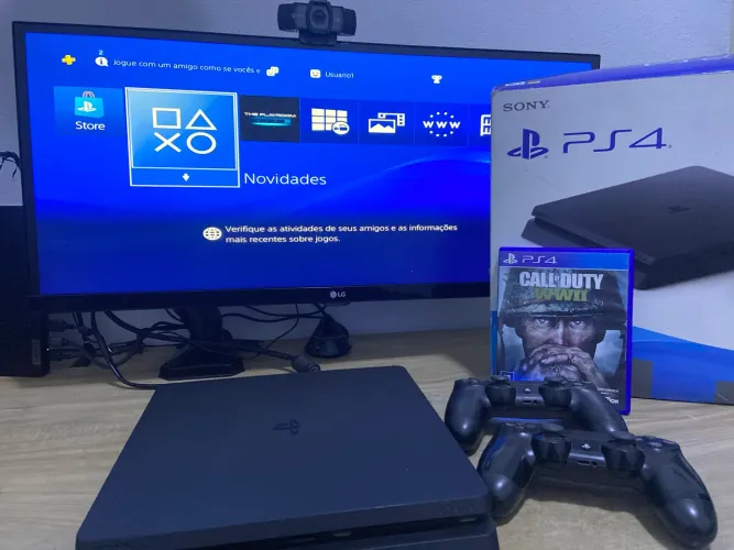 Ps4 1tb com 2 controles e 1 jogo (não abaixo o valor)