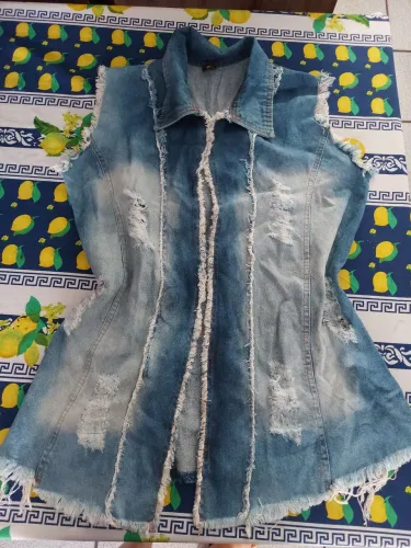 Jaqueta jeans feminina tamanho G