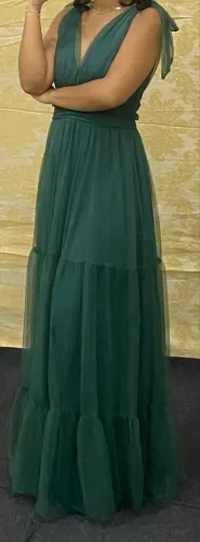 Vestido verde para festa