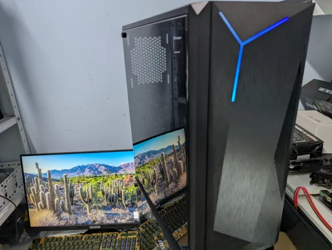Pc gamer amd ryzen 5 2600 vídeo dedicado intel arc a580 8gb gddr6 ssd 512gb