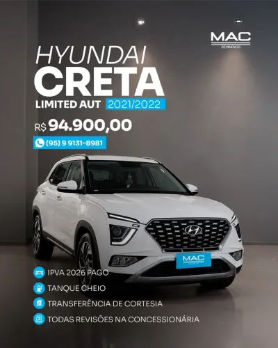 Hyundai Creta Limited 1.0 TB 12V Flex AUT 2022