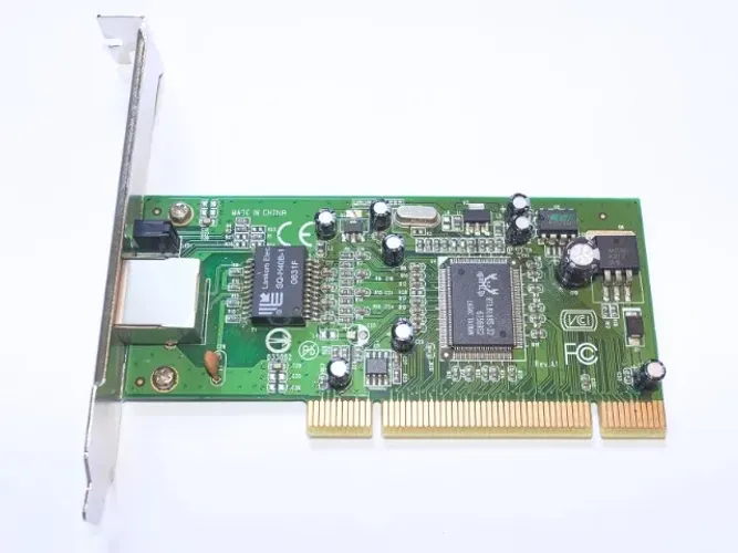 Placa de rede Gigabit PCI RTL8169 RJ45 1 porta