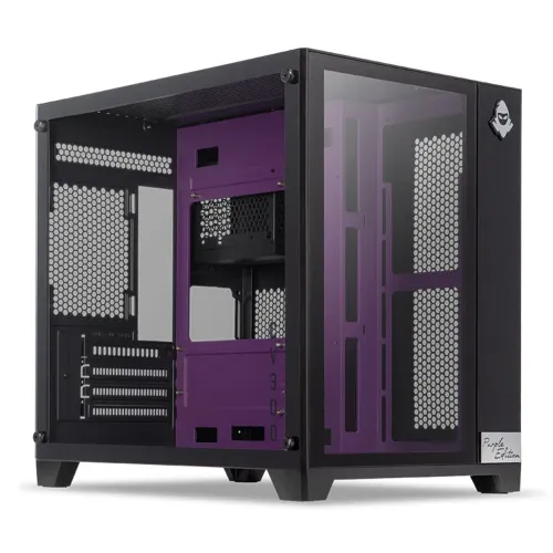 Gabinete Gamer Mancer CV300 Purple Edition, Mid-Tower, Preto e Roxo
