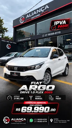 Fiat Argo Drive 1.0 6V Flex 2025