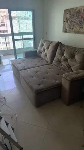Sofá Veludo Reclinável