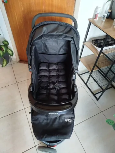Carrinho de Bebê Cosco Kids, Toffy, Preto Absoluto