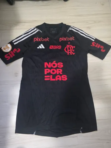 Camisa Goleiro Flamengo 3 X 0 Palmeiras Nós por Elas 2023 Matheus Cunha