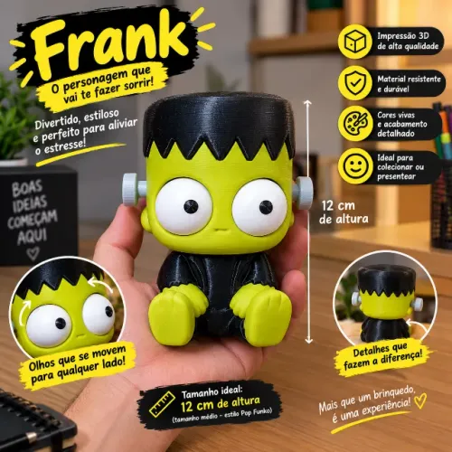 Pop Funko Frankenstein 3D Halloween Peça decorativa, Coleçao 