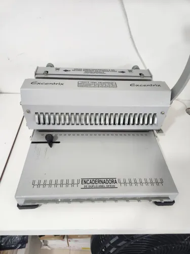 Encadernadora duplo anel conjugada 2x1 