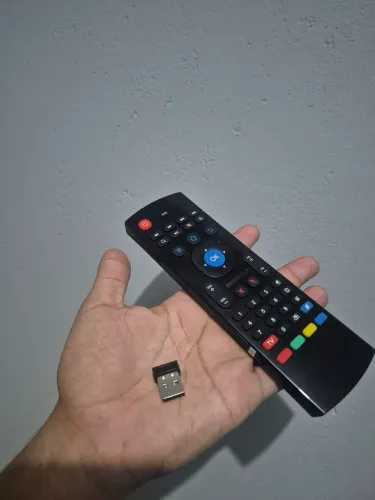 Controle Remoto tv smart Air Mouse 3 em 1 (Teclado e Mouse) - QUEIMA DE ESTOQUE