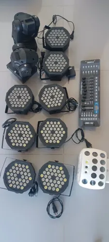 Iluminação completa com treliça
