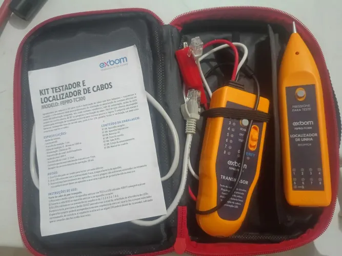 Localizador e testador de cabos Rj45