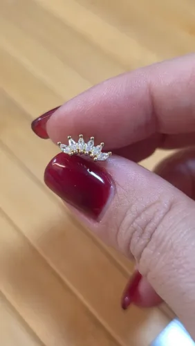 Brinco tipo Piercing indiano dourado