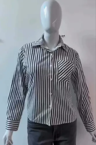 Camisa listrada feminina M