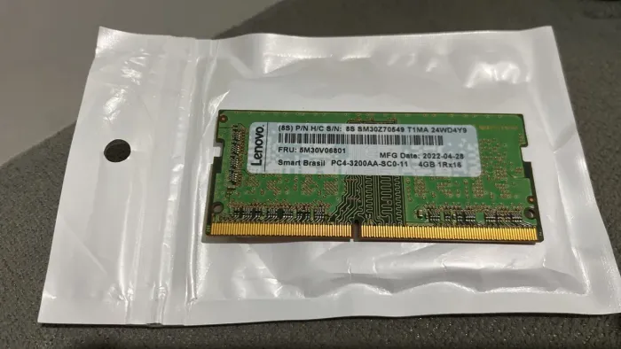 MEMÓRIA RAM 4GB DDR4 LENOVO