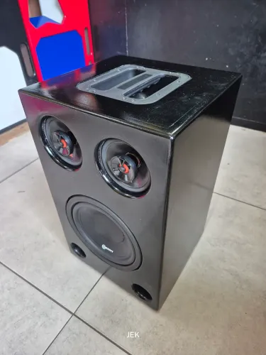 Caixa Bob de som móvel com bateria, 800 rms real processador de áudio...