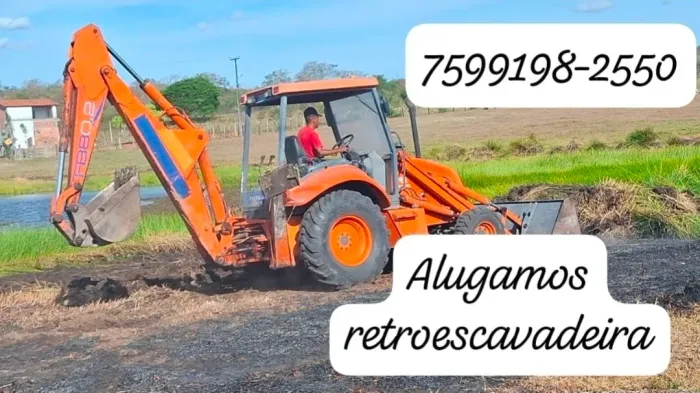 Alugamos reto escavadeira