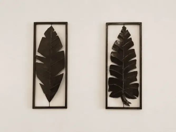 Quadro Decorativo Folha Rustico