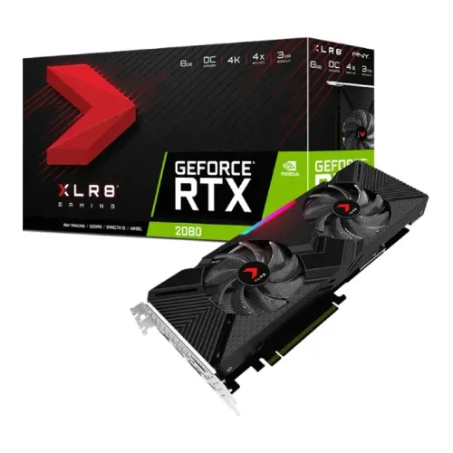 Placa De Vídeo Nvidia Rtx 2080 8gb Ddr6 Oc Xlr8 Rgb