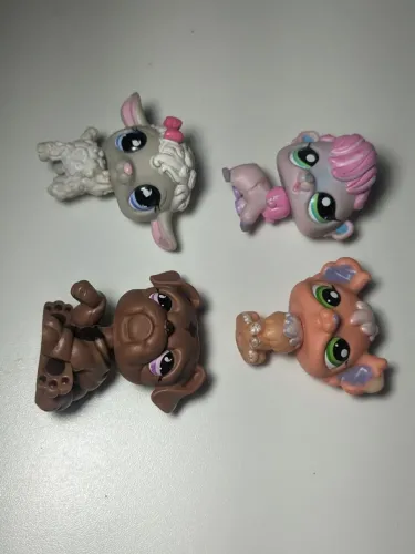 3 Littlest Pet Shop originais LPS (Hasbro) todos da linha antiga (2007 - G2)