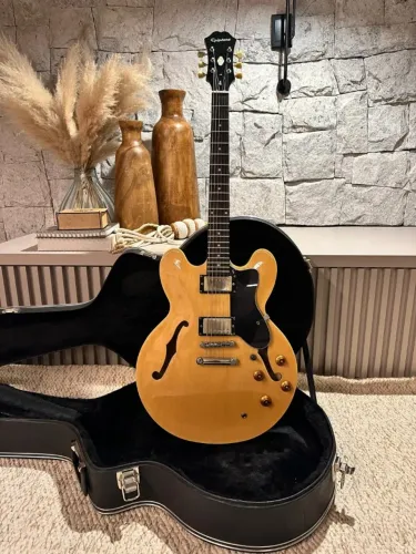 Epiphone Dot ES-335 Natural com upgrades - SOMENTE VENDA, não aceito trocas