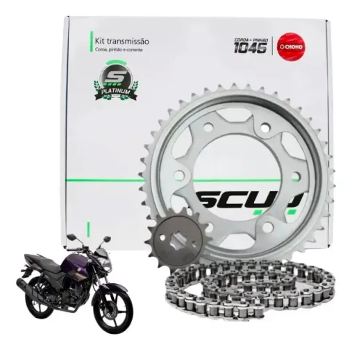 KIT RELAÇÃO SEM RETENTOR SCUD FAZER 150 2014 EM DIANTE