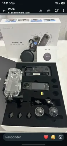 Câmera insta360 x4