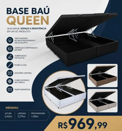 Base Baú Queen 