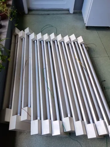 Luminária Calha de Sobrepor - Já Convertida para LED