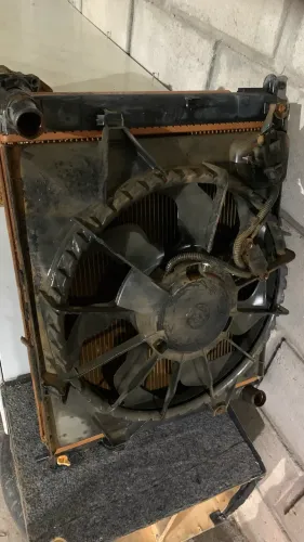 Radiador, condensador eletroventilador Kia soul