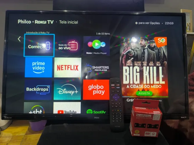 TV Philco 32 polegadas smart Roku
