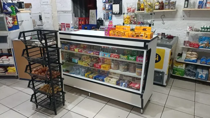 Balcão com vitrine