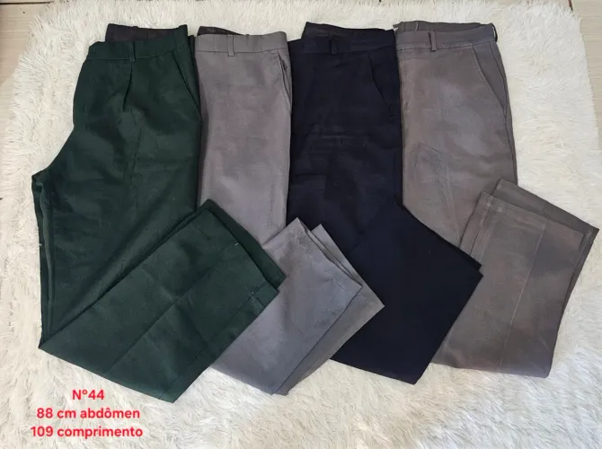 Kit 4 Calças Sociais Masculinas N° 44