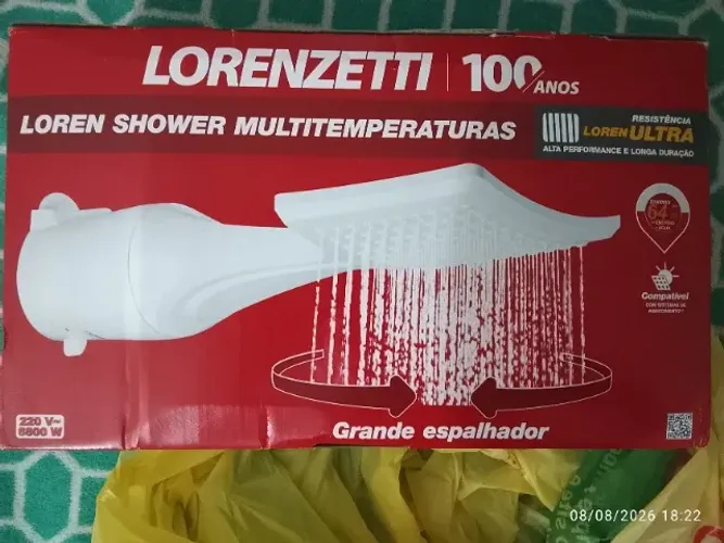Chuveiro elétrico Lorenzetti Shower Multemperaturas 220v 6800w