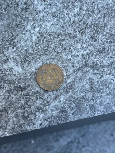 Moeda antiga de 50 centavos de 1948