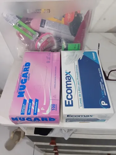 Luva de látex 