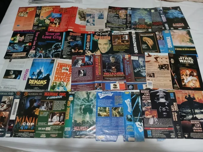 Capas de vhs terror hellraiser halloween demons mortos vivos hora do espanto maniac cop
