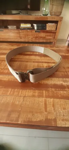 Cinto Tático Militar Faster Invictus  CoyoteTamanho M Semi Novo Fivela Engate Rápido 