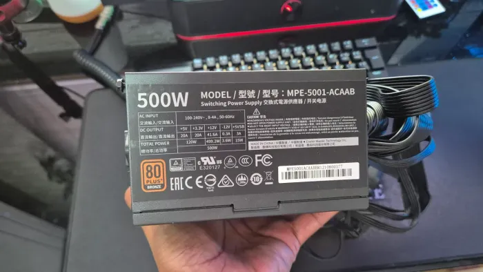 Fonte Cooler Master 500w 80plus Bronze 